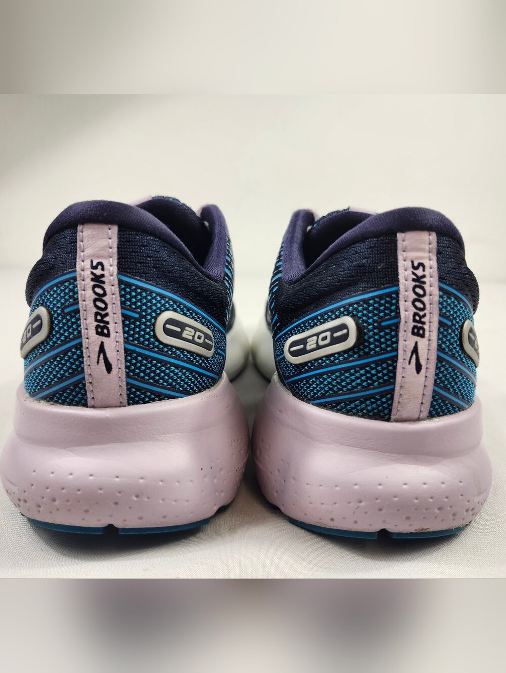 Brooks Glycerin 20 Women’s 7 M Navy and Light Pink Running Shoes - Picture 5 of 9